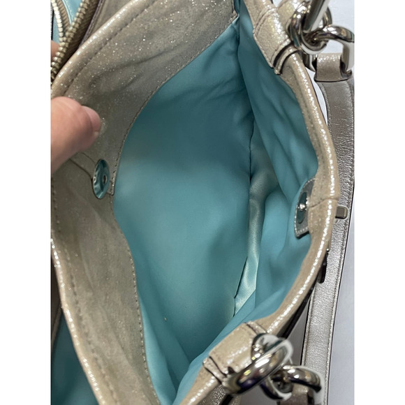 Coach Chelsea Jayden Metallic Leather Carryall Satchel Tote Bag M1173-19398 - Picture 10 of 11